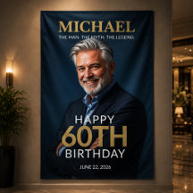 マン・マイズ・レジェンド 60歳の誕生日バナー