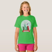 マン・メトロポすごいリス・スノー・グローブ・グラフィック Tシャツ (正面フル)