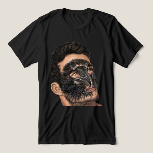 マン レイヴン トライブレンドTシャツ (デザイン正面)