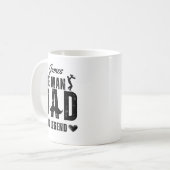 マン・神話・伝説のDAD 涼しい父の日 コーヒーマグカップ (正面左)
