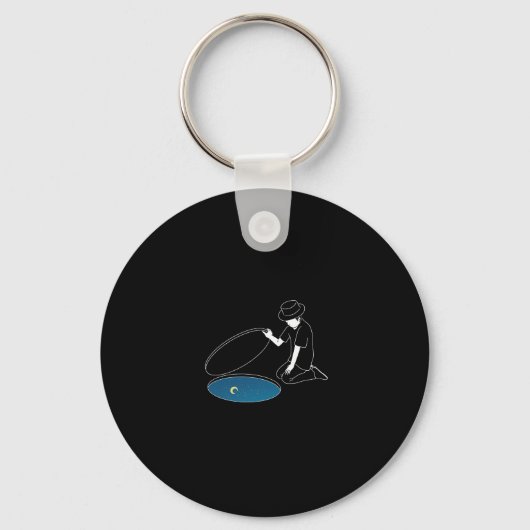 マン | Zazzle_Growstore キーホルダー (正面)