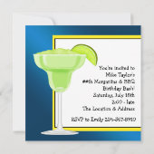 マンBBQマルガリータビーチバースデーパーティー 招待状 (裏面)