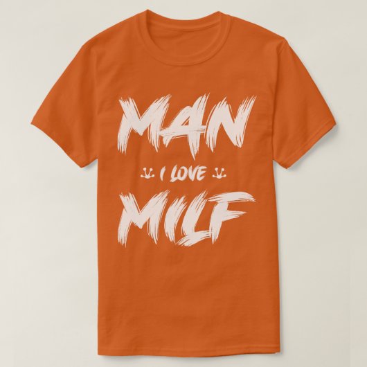 マンIラブフログズホワイト文字 Tシャツ (デザイン正面)