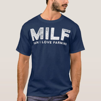 マンI愛農業おもしろい農家 Tシャツ