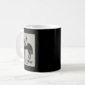 マンO戦争ヴィンテージ競走馬 コーヒーマグカップ (正面左)