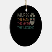 マーおもしろいス・オス・ナースRN LPN CNA セラミックオーナメント (右)
