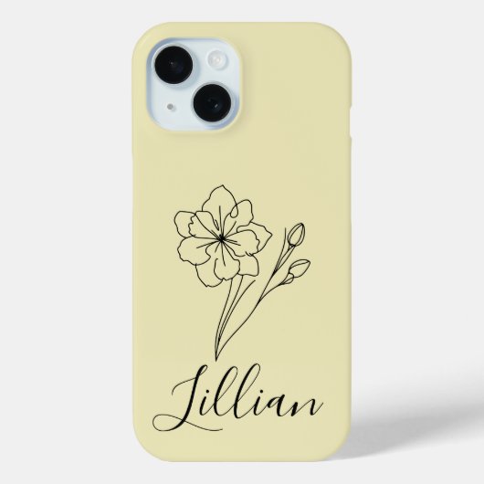 マーちの誕生花は水仙だね Case-Mate iPhoneケース (裏面)