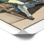 マーエレガントグで女性にプロポーズする紳士 ポスター (角)