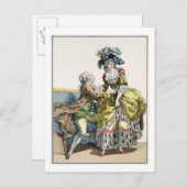 マーエレガントグで女性にプロポーズする紳士 ポストカード (正面/裏面)