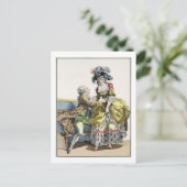 マーエレガントグで女性にプロポーズする紳士 ポストカード (スタンド正面)