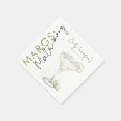 マーエレガントグモダンと結婚ブライダルシャワー スタンダードカクテルナプキン (角)