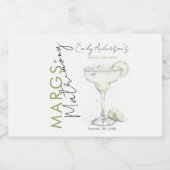 マーエレガントグモダンと結婚ブライダルシャワー リキュールボトルラベル (シングルラベル)