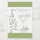 マーエレガントグモダンと結婚ブライダルシャワー ワインラベル (シングルラベル)