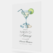 マーエレガントグ&結婚ブライダルシャワーへようこそ アクリルサイン (傾斜)