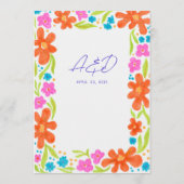 マーカカラフルースケッチフラワー縁どメニュー メニュー (裏面)