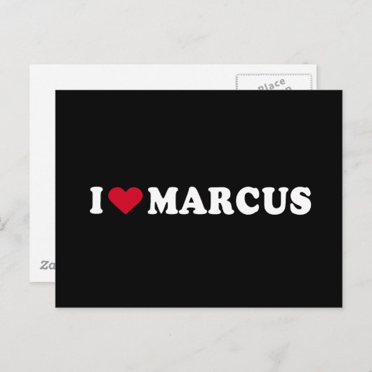 マーカスが大好き ポストカード (正面/裏面)