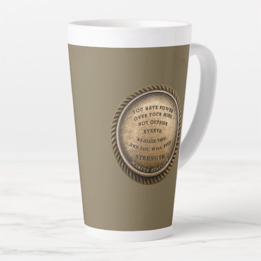 マーカスアウレリウス引用文強度を見つける方法 カフェラテマグ (右アングル)