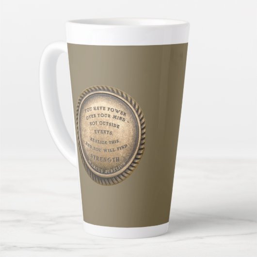 マーカスアウレリウス引用文強度を見つける方法 カフェラテマグ (左アングル)