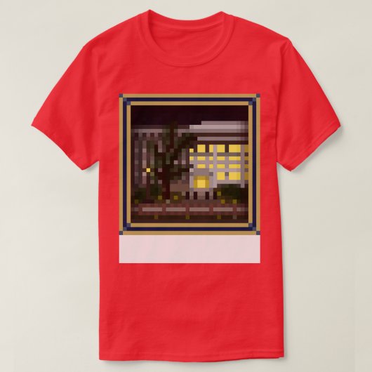 マーカスナノテクノロジー建物ジョージア縁どテック Tシャツ (デザイン正面)