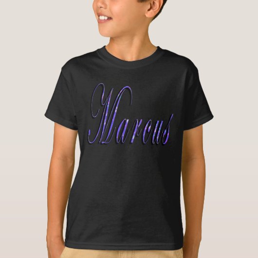 マーカス名ロゴ、 Tシャツ (正面)