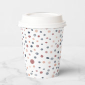 マーカス紙吹雪水彩ドット紙カップ 紙コップ (左)
