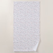 マーカス紙吹雪水彩ドット ビーチタオル (正面)