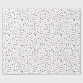 マーカス紙吹雪水彩網点ラッピング紙 ラッピングペーパー (フラット)