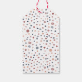 マーカス紙吹雪水色ドットギフトラベル ギフトタグ (裏面)
