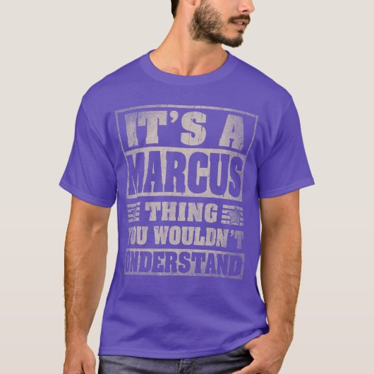 マーカス 名前 マーカッシングギフト Tシャツ (正面)