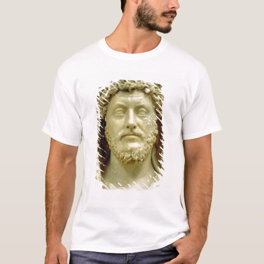 マーカスAureliusのポートレートのバスト Tシャツ (正面)