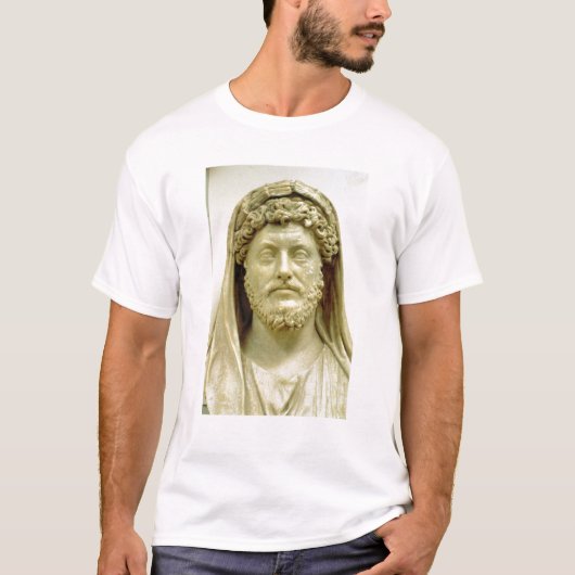 マーカスAureliusのポートレートのバスト Tシャツ (正面)