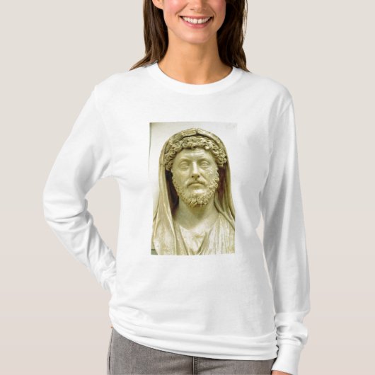 マーカスAureliusのポートレートのバスト Tシャツ (正面)