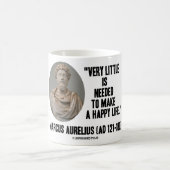 マーカスAurelius幸せな生命を作るのに必要とされる少しだけ コーヒーマグカップ (中央)