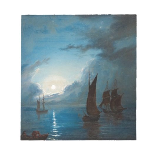 マーカスLarson hav-i-mansken-1848.waterのボートの自然 ノートパッド (正面)
