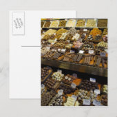 マーカット·デ·サン·ジョセプ、チョコレート·キャンディ ポストカード (正面/裏面)