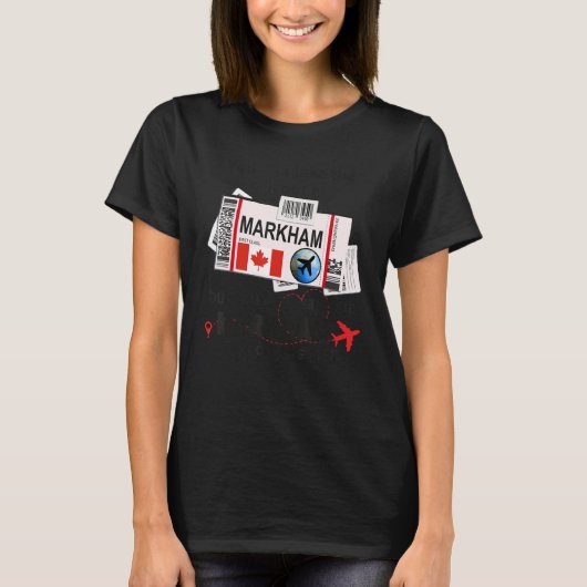 マーカムガールマーカムボーディングパスマーカム Tシャツ (正面)