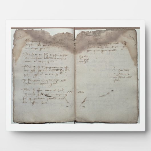 マーカンタイル文書、チャンの承諾書 フォトプラーク (正面)