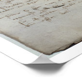 マーカンタイル文書、チャンの承諾書 ポスター (角)