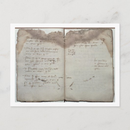 マーカンタイル文書、チャンの承諾書 ポストカード (正面)