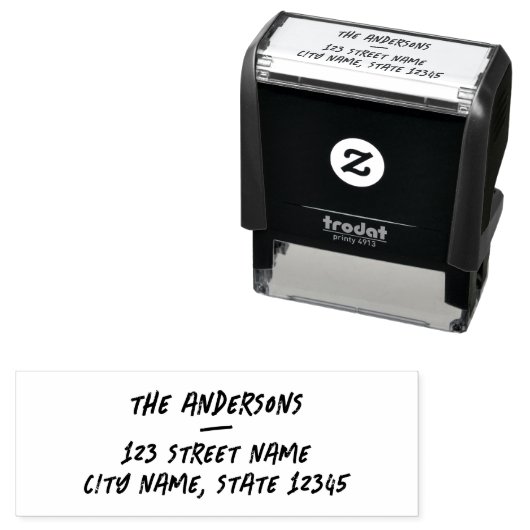 マーカーグランジスタイルファミリ名差出人住所 セルフインキングスタンプ (インサイチュ)