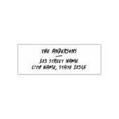 マーカーグランジスタイルファミリ名差出人住所 セルフインキングスタンプ (デザイン)