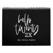 マーカーペンモダンのスクリプトカレンダー カレンダー (カバー)