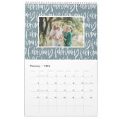 マーカーモダンペンのフォトスクリプトカレンダー カレンダー (2月 2026)