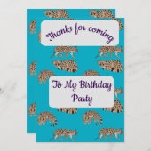 マーガイの感謝カード 招待状 (正面/裏面)