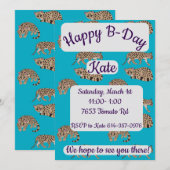 マーガイの誕生日おめでとうございます 招待状 (正面/裏面)