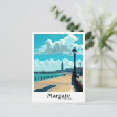 マーガテイングランドアートヴィンテージトラベルイラストレーション ポストカード (スタンド正面)