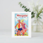 マーガテ広告ルヴィンテージの鉄道ポスター ポストカード (スタンド正面)