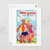 マーガテ広告ルヴィンテージの鉄道ポスター ポストカード (正面/裏面)