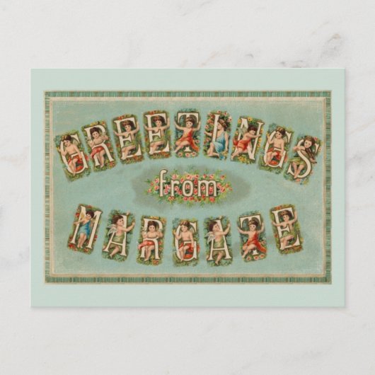 マーガビクトリアント、チェル、天使からの挨拶 ポストカード (正面)