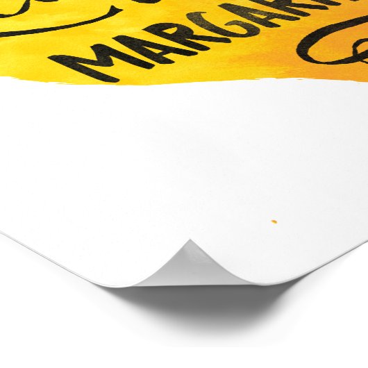 マーガリタスウォーターおもしろいカラードリンク引用文アートの作成 ポスター (角)